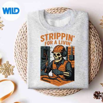 ElectritianWithASkeletonVintagesweater