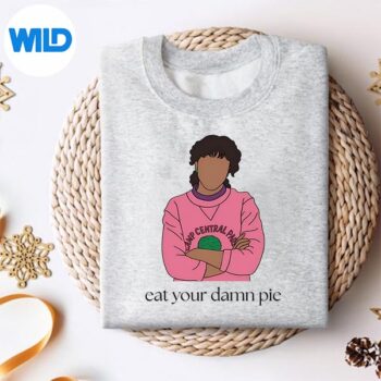 ElevenEatYourDamnPieStrangerThingsQuotesweater