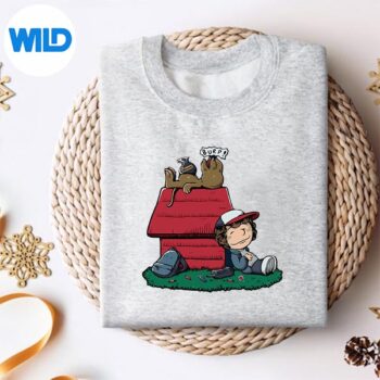 ElevenPinkEatYourDamnPieStrangerThingssweater