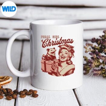 FeralGirlChristmasOpossumPossumMerryXmasmug