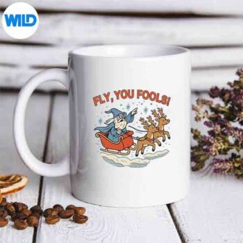 Fly You Fools Santa Sleigh Reindeer Christmas Vector Design 5 FlyYouFoolsSantaSleighReindeerChristmasmug