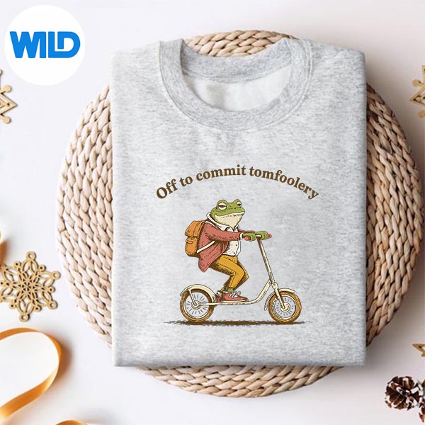 Frog Toad Cottagecore Off To Commit Tomfoolery SVG PNG Download 2 Frog Toad Cottagecore Off To Commit Tomfoolery SVG PNG Download - Image 2