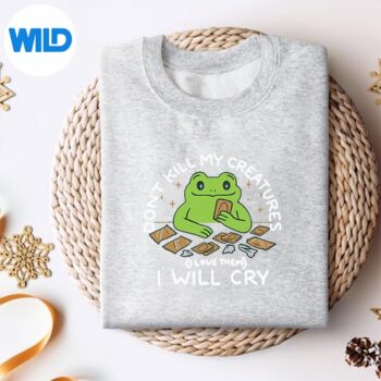 GamerDontKillMyCreaturesIWillcryFrogMemesweater