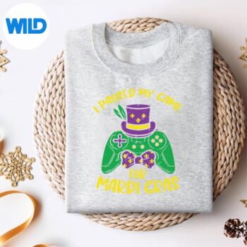 GamerPausedMyGameMardiGrasGamingYouthsweater