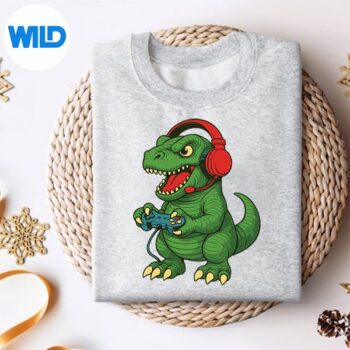 GamerTRexDinosaurVideoGamesGamingsweater