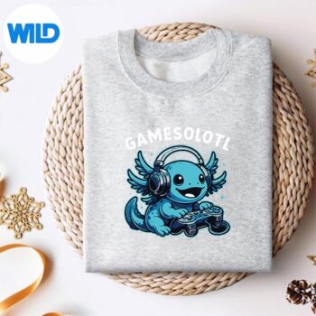 Gamesolotl Axolotl Video Games Kawaii Anime Gamer Gaming Digital Design 4 GamesolotlAxolotlVideoGamesKawaiiAnimeGamerGamingsweater