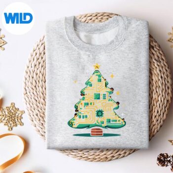 GeekChristmasCircuitTreeElectronicCircuitEngineersweater
