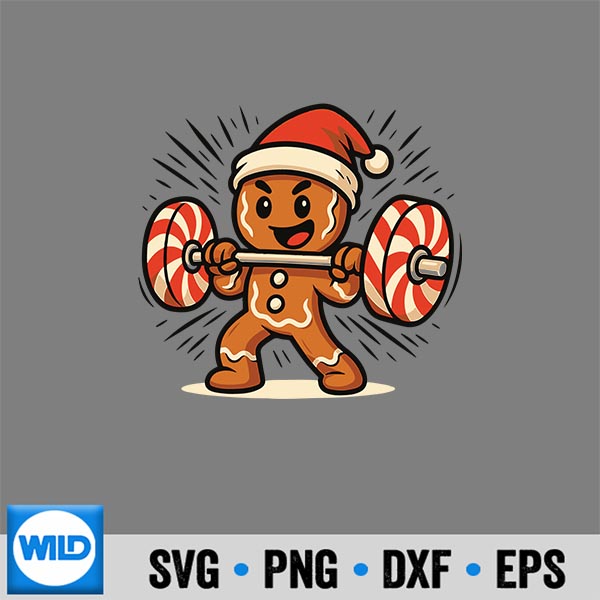 GingerbreadManChristmasWorkoutVintage