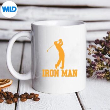 Golf Iron Man Swing Action Retro Distressed Digital Download 5 GolfIronManSwingActionRetroDistressedmug