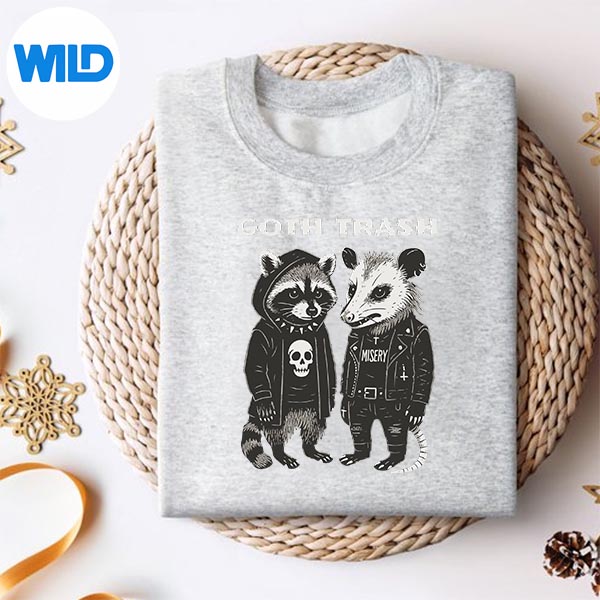 Goth Trash Gothic Raccoon Goth SVG PNG Cut File 2 Goth Trash Gothic Raccoon Goth SVG PNG Cut File - Image 2