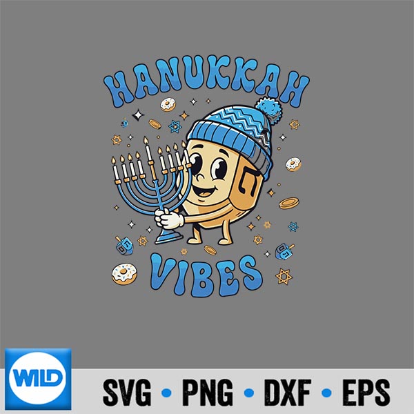 Happy Hanukkah Jewish Chanukah Pajama Vector Design 7 HappyHanukkahJewishChanukahPajama