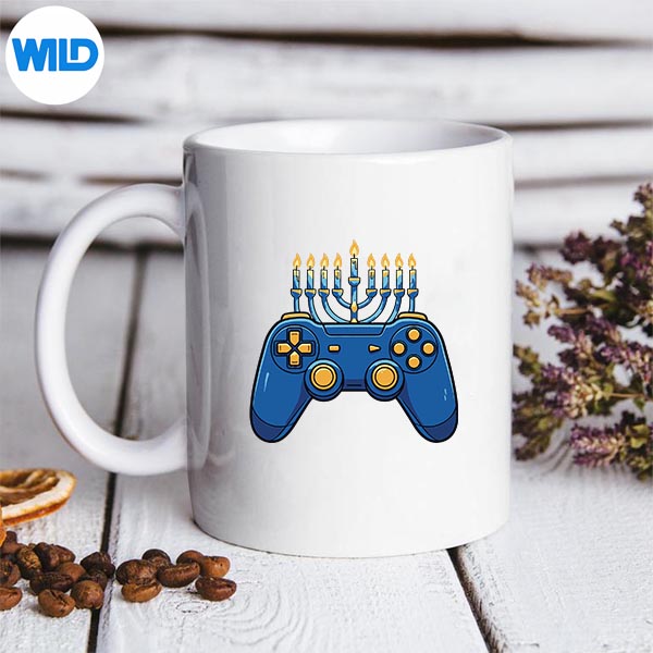 Happy Hanukkah Video Game Chanukah Youth Gamer SVG PNG Digital Download 3 Happy Hanukkah Video Game Chanukah Youth Gamer SVG PNG Digital Download - Image 3