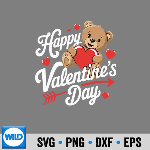 Happy Valentines Day Cute Valentine SVG Cut File 7 HappyValentinesDayCuteValentine