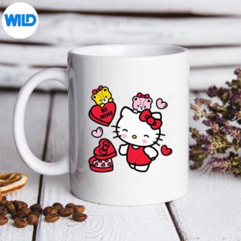 Hello Kitty Be Mine Candy Valentines Small PNG SVG for Cricut 5 HelloKittyBeMineCandyValentinesSmallmug