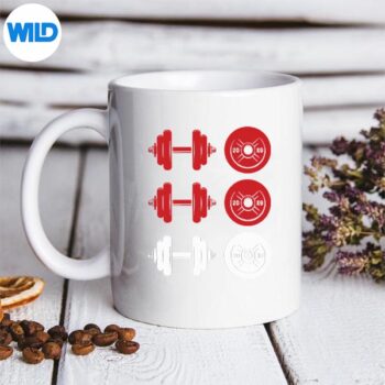 HoHoHoDumbbellChristmasWeightliftingGymWorkoutmug