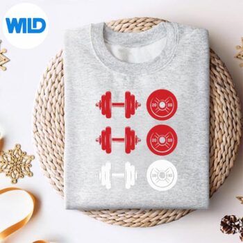 HoHoHoDumbbellChristmasWeightliftingGymWorkoutsweater