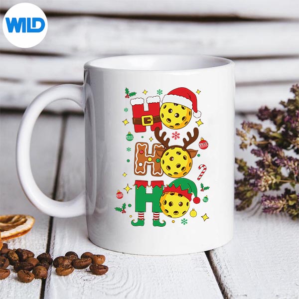 Ho Ho Ho Pickleball Christmas Paddle Players Holiday Silhouette SVG PNG 3 Ho Ho Ho Pickleball Christmas Paddle Players Holiday Silhouette SVG PNG - Image 3