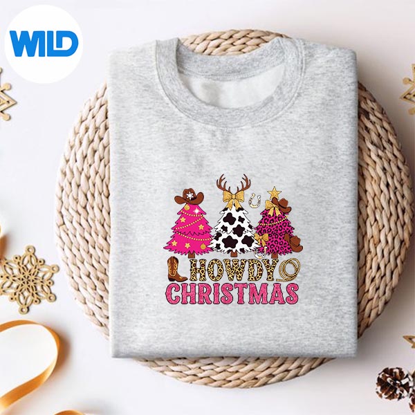 Howdy Christmas Tree Cow Hat Western Cowgirl Xmas SVG PNG Digital Download 2 Howdy Christmas Tree Cow Hat Western Cowgirl Xmas SVG PNG Digital Download - Image 2