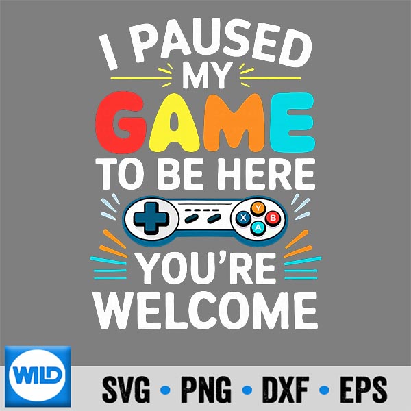 IPausedMyGameToBeHereVideoGamer