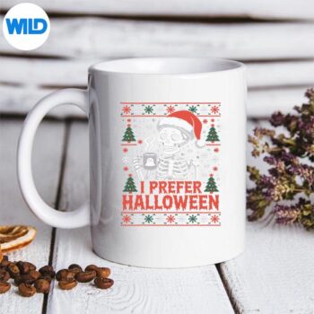 IPreferHalloweenSkullChristmasHalloweeneLoversmug