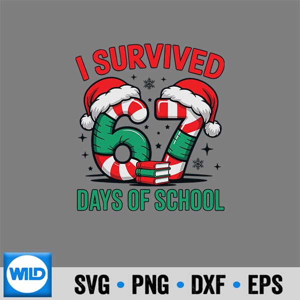 ISurvived67DaysOfSchoolChristmasCandyCaneSixSeven 1