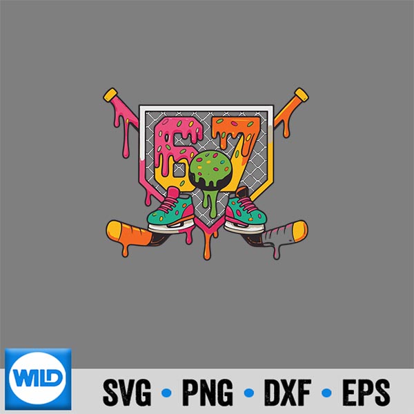 Ice Cream Drip 67 Player Six Seven Meme Ice Hockey SVG PNG Download 6