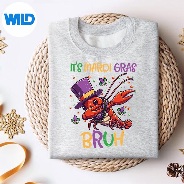 Its Mardi Gras Bruh Crayfish Dab Fat Tuesday Girls SVG PNG Cut File 2 Its Mardi Gras Bruh Crayfish Dab Fat Tuesday Girls SVG PNG Cut File - Image 2