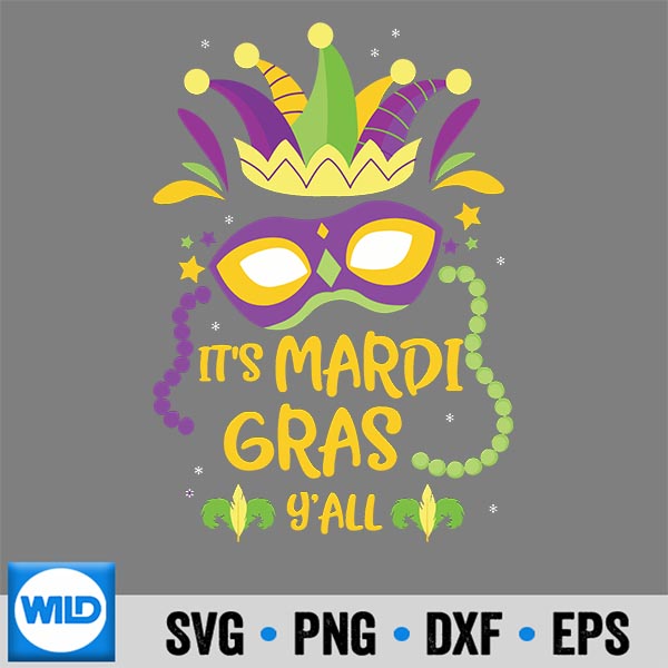 Its Mardi Grass Yall Costume Party Parade Mardi Gras Silhouette SVG PNG Cut File 6 ItsMardiGrassYallCostumePartyParadeMardiGras