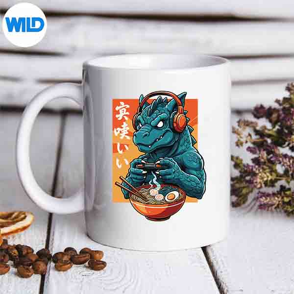 Japan Kaiju Ramen Monster Retro Gaming Anime Pop Culture SVG PNG Cut File 3 Japan Kaiju Ramen Monster Retro Gaming Anime Pop Culture SVG PNG Cut File - Image 3
