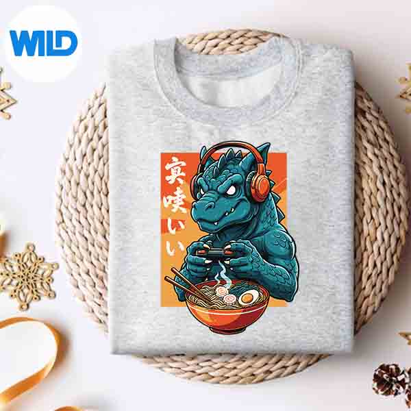 Japan Kaiju Ramen Monster Retro Gaming Anime Pop Culture SVG PNG Cut File 2 Japan Kaiju Ramen Monster Retro Gaming Anime Pop Culture SVG PNG Cut File - Image 2