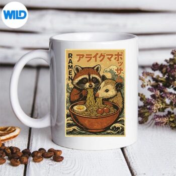 JapaneseRamenNoodleEatingRaccoonPossummug