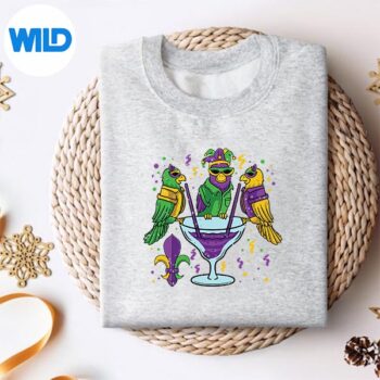 JesterParrotMasqueradePartyMardiGrasCarnivalParadesweater