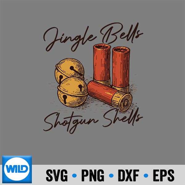Jingle Bells Shotgun Shells Hunting Christmas Cut File 6 JingleBellsShotgunShellsHuntingChristmas