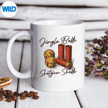 JingleBellsShotgunShellsHuntingChristmasmug
