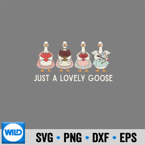 Just A Lovely Goose Cute Silly Goose Valentines Day Love SVG PNG Digital Design 7 JustALovelyGooseCuteSillyGooseValentinesDayLove