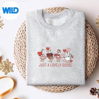 Just A Lovely Goose Cute Silly Goose Valentines Day Retro PNG SVG for Cricut 4 JustALovelyGooseCuteSillyGooseValentinesDayRetrosweater