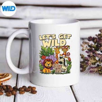 LetsGetWildJungleAnimalSafariADayAtZooPartymug