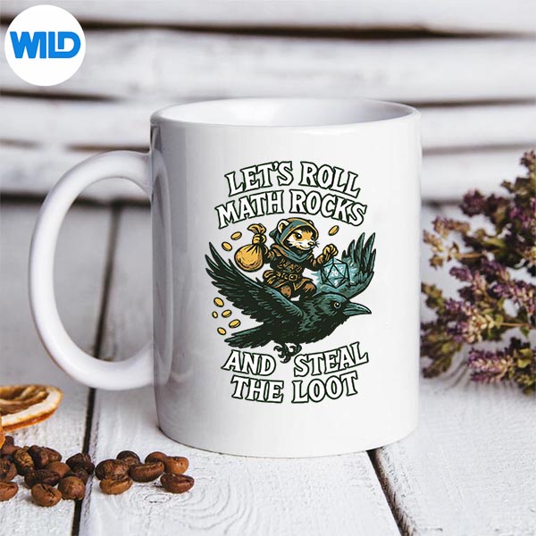 Lets Roll Math Rocks And Steal The Loot Rogue Crow Art Meme SVG PNG Digital Download 3 Lets Roll Math Rocks And Steal The Loot Rogue Crow Art Meme SVG PNG Digital Download - Image 3