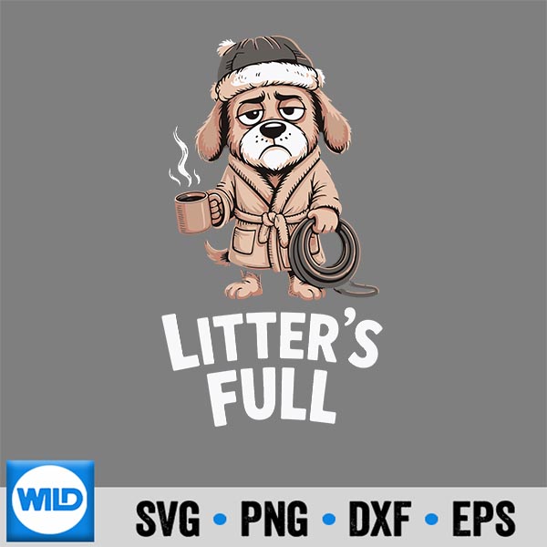 Litters Full Dog Merry Christmas Litters Full Digital Design 6 LittersFullDogMerryChristmasLittersFull