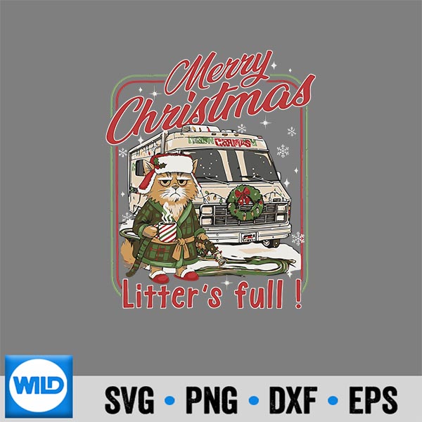 LittersFullMerryChristmasCatLoversHolidaysXmas