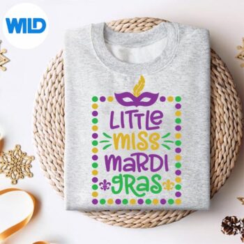 LittleMissMardiGrasCuteGirlsMardiGrassweater