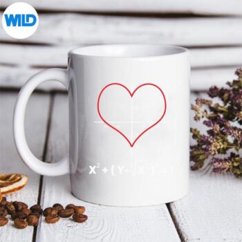 Love Heart Equation Math Valentines Day SVG PNG Digital Design 5 LoveHeartEquationMathValentinesDaymug