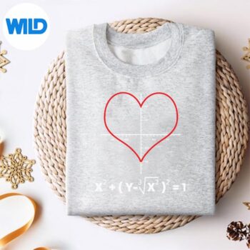 Love Heart Equation Math Valentines Day SVG PNG Digital Design 4 LoveHeartEquationMathValentinesDaysweater