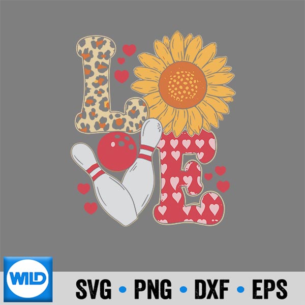 Love Leopard Sunflower Bowling Valentine Bowling Player SVG PNG Cut File 7 LoveLeopardSunflowerBowlingValentineBowlingPlayer