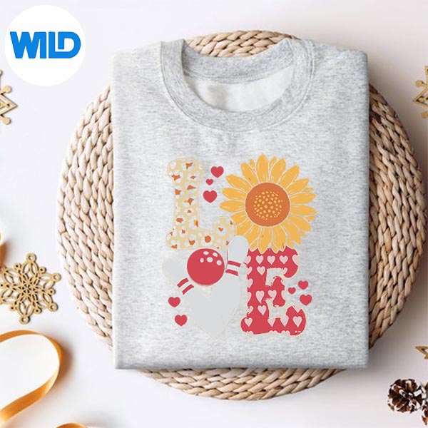Love Leopard Sunflower Bowling Valentine Bowling Player SVG PNG Cut File 2 Love Leopard Sunflower Bowling Valentine Bowling Player SVG PNG Cut File - Image 2