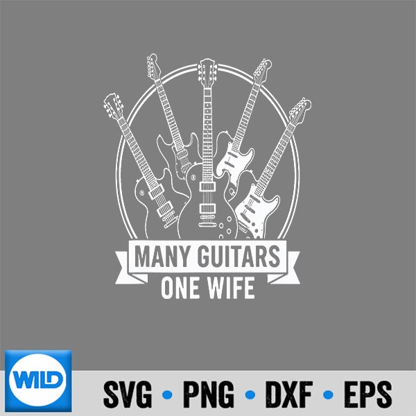 ManyGuitarsOneWifeMusicianGuitaristHumor