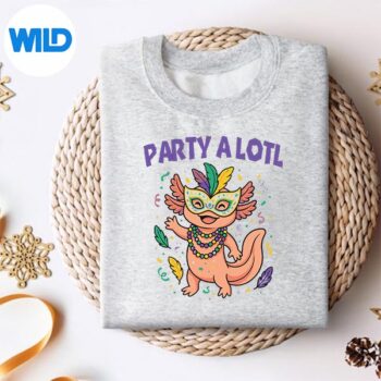 Mardi Gras Axolotl Salamander Partyalotl SVG PNG Cut File 4 MardiGrasAxolotlSalamanderPartyalotlsweater