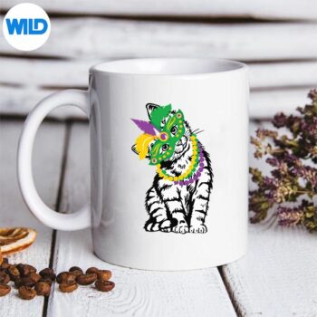 Mardi Gras Cat Lover Kitten Mardi Gras Party Beads Digital Download 5 MardiGrasCatLoverKittenMardiGrasPartyBeadsmug