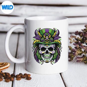 MardiGrasCostumeSugarSkullCarnivalPartymug