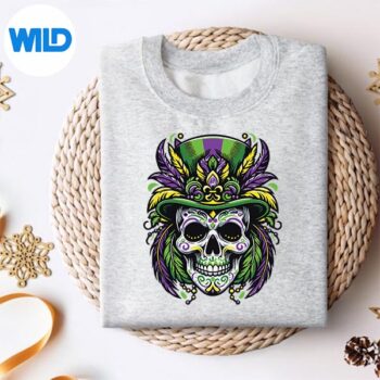 MardiGrasCostumeSugarSkullCarnivalPartysweater